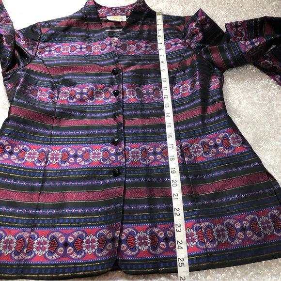 Talbots Silk Blend Jacket Sz 8 Petite - Picture 12 of 15